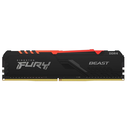 Kingston Fury Beast RGB 8GB DDR4 3600MHZ CL17 PC RAM-(KF436C17BBA/8)